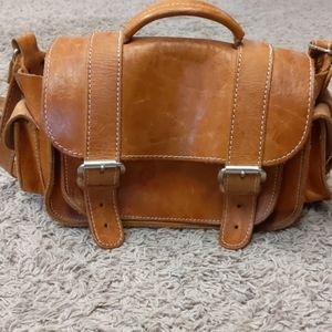 Vintage Leather satchel Messenger Bag